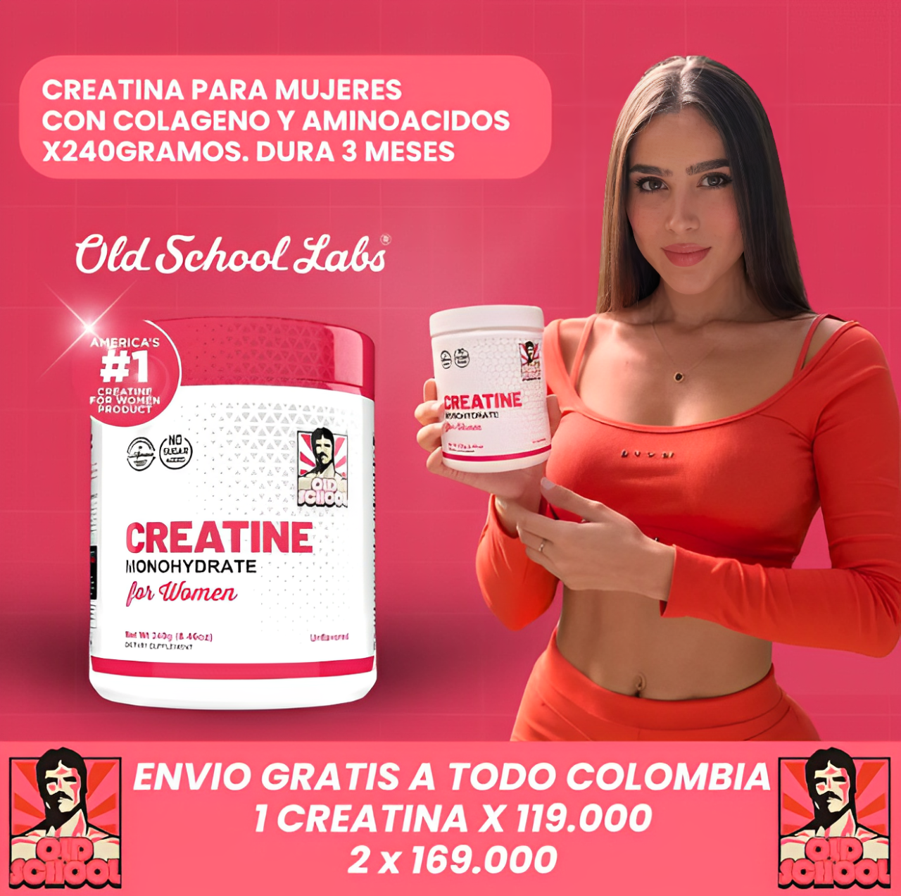 Creatina con Colágeno For Womenn